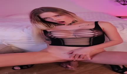 Russian girl got herself hot with a dildo and sat on a strong dick