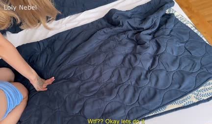 Young Russian blonde gives a juicy blowjob to her boyfriend