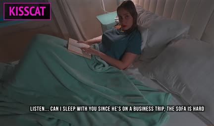 Russian stepmom with natural tits is not averse to getting laid