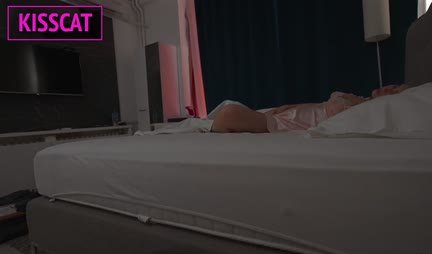 Russian girl with big tits suddenly got a dick