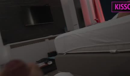 Russian girl with big tits suddenly got a dick