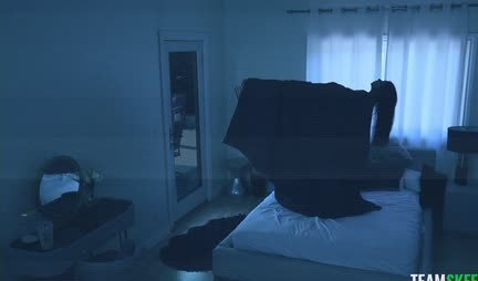 A girl with a hairy pussy actively fucks with a mature macho