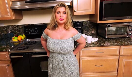 The fat stepmother cheered up her stepson's trunk with a ...