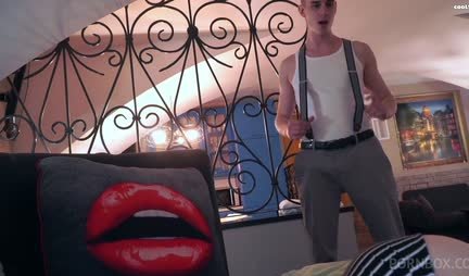 The guy  the Russian girl to suck and fuck in tight anal