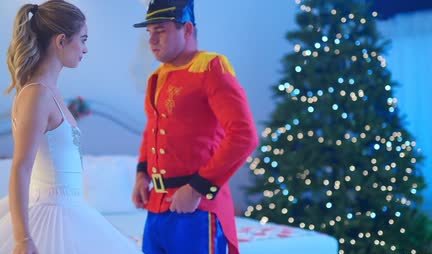 Tender skinny chick rode her prince's dick