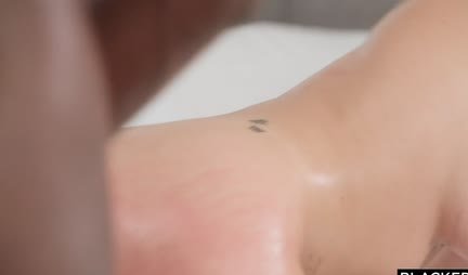 Beauty with big tits launched blacks in a circle