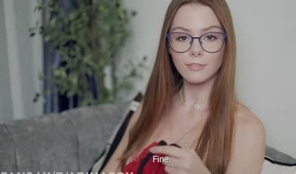 Russian girl with pigtails loves to dominate the guy