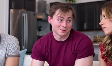 Mom saw a big cock and offered group sex to everyone