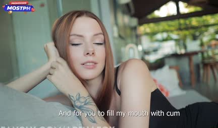 Russian girl groans gently from a sensual cooney with a guy