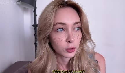 Russian blonde is not averse to substitute pussy for the sake of high