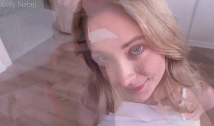 Russian blonde is not averse to substitute pussy for the sake of high