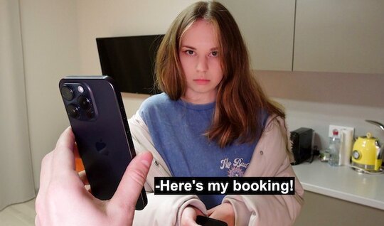 Young girl is  to suck the trunk of a half -brother