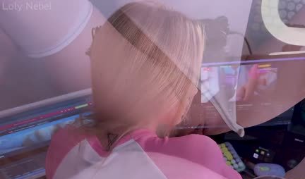 Young Russian girl on his knees sucks in home porn