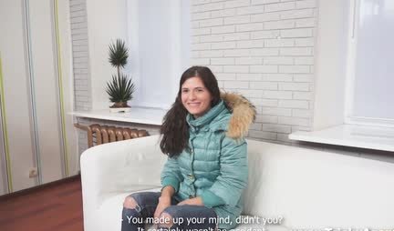 Russian girl was invited to have sex on porn casting