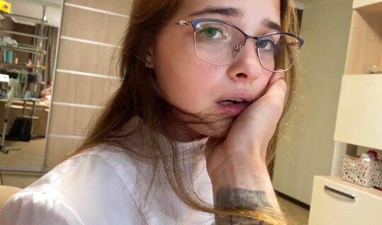 I pleased the young girlfriend with a strong member in my...