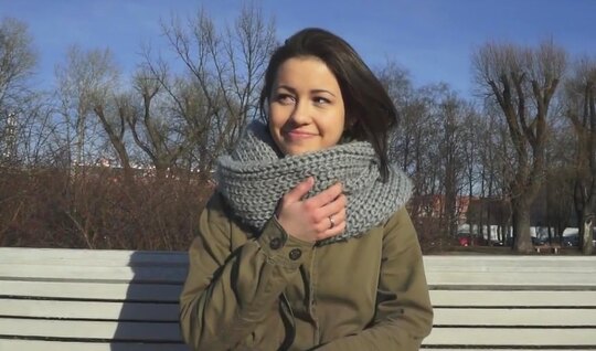 Persuaded the Russian pretty girl to come to the casting