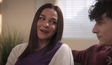 An experienced brunette persuaded the guy to let her go on a member