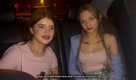 Russian bitch did not give up the three of us