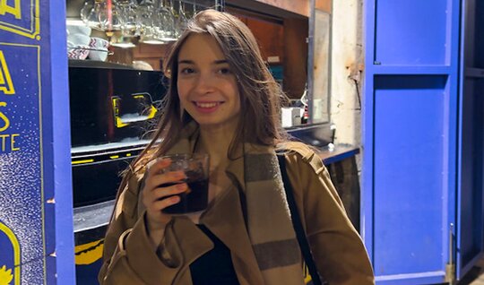 Inhibited young Russian girl fucks perfectly with a big m...