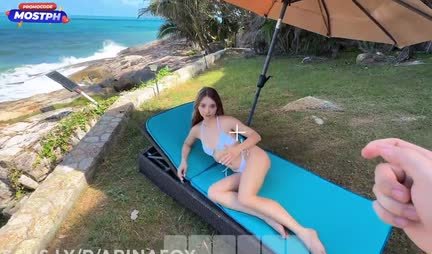 In the first -person video, Russian experienced bright orgasms