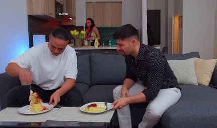 Experienced Russian Milf was able to satisfy two members