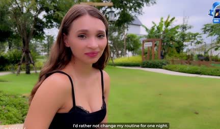 Russian girl sucks a strong pickper barrel in pov video