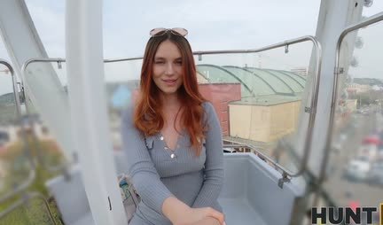 The red -haired Pikaper popped boobs and gave in a tight anal