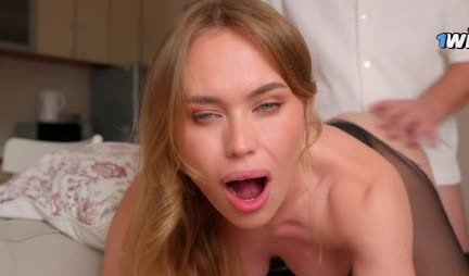 Torn on a Russian friend tights to get her into a pussy