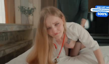 The young Russian girl cured the guy his strong cock