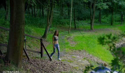 He awarded his big member girl in a cap in nature