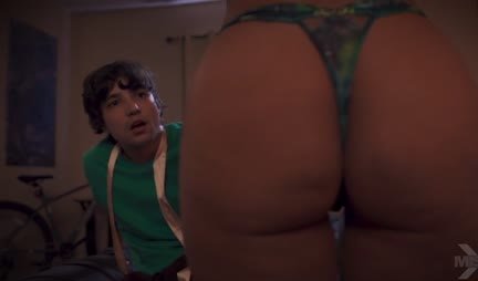 A passionate mother with big tits was pleased with a stepson