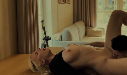 Passionate Russian couple arranged hot sex on the table