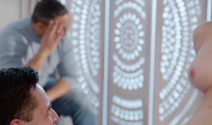 An experienced woman with big tits changed her husband with a young