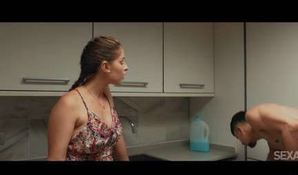 Brunette with beautiful tits fuck with boyfriend