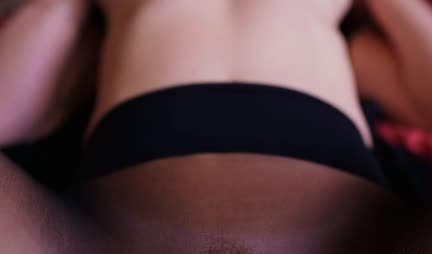 Sexy red bitch in stockings can pleasantly surprise