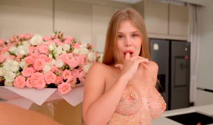 Russian chick in a cancer pose set a sweet cap.