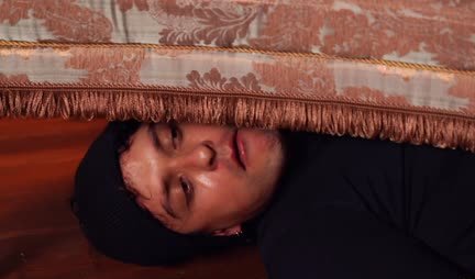 A passionate brunette was able to charm the criminal