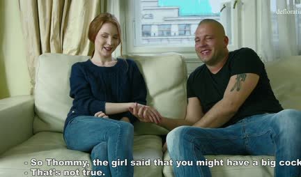 Porn producer tests a Russian chick at a casting