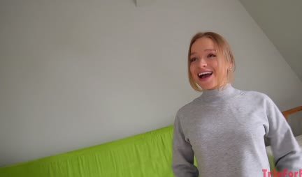 At the casting, the Russian girl showed all her charms