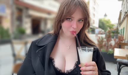 Russian cutie with great tits fell for a pickup truck