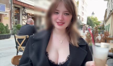 Russian cutie with great tits fell for a pickup truck