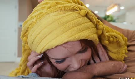 The red-haired slut tried her girlfriend's boyfriend's dick