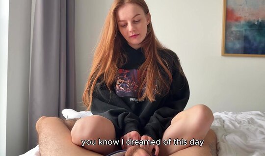 Russian stepsister couldn't resist her brother's dick