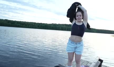 Girls with neat tits persuaded a guy to have group sex