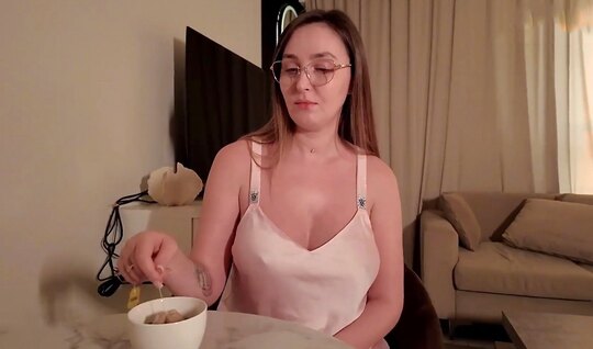 A big-assed Russian woman deftly straddles a guy's strong...