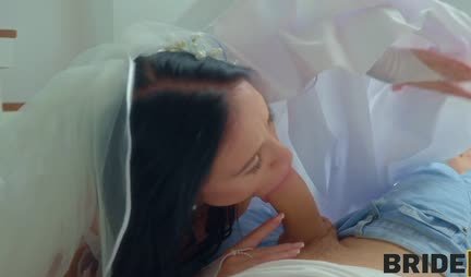 The bride in stockings managed to cheat on her groom before the wedding