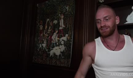 Russian bitch with big tits gets fucked in tight anal