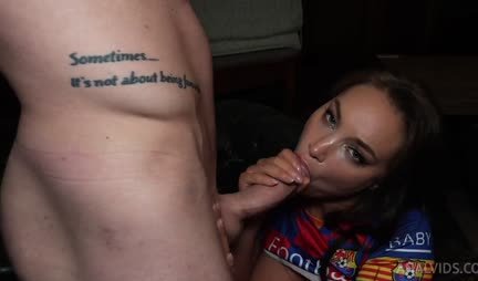 Russian bitch with big tits gets fucked in tight anal