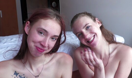 The girl received double penetration at the casting