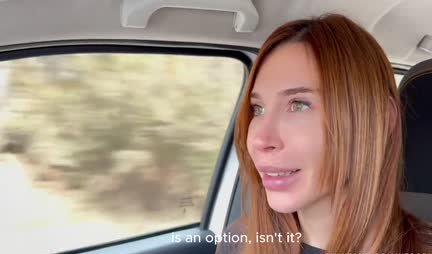 A redhead with big tits gave herself to a pick-up artist